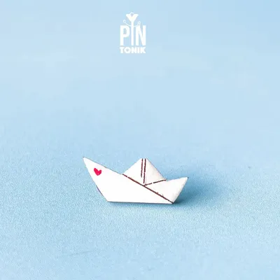 Brooches - Paper Boat Pin - PINTONIK