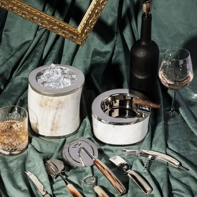 Wine accessories - Bar Set in Natural Horn - ZANCHI 1952