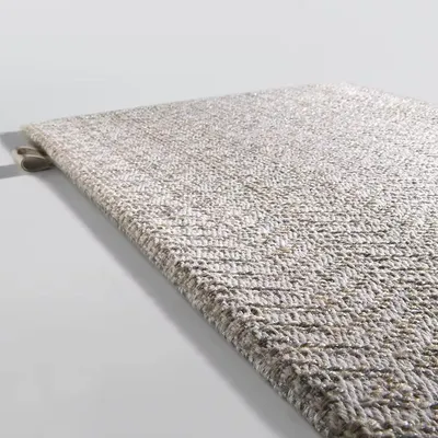 Rugs - Luminous Sands Rug in Wool and Linen - COCONO