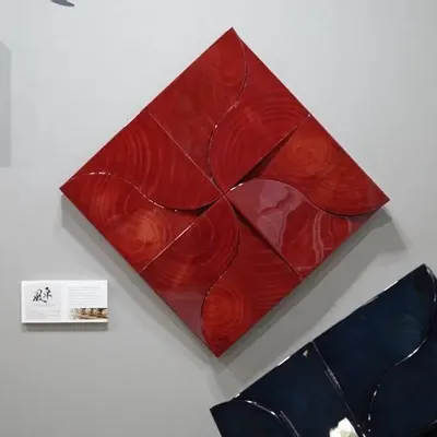 Autres décorations murales - Série Carrée Radiale KAZAGURUMA [WALL DECOR] - RADIAL SQUARE