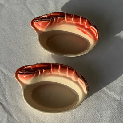 Couverts & ustensiles de cuisine - Paire de mini ramequins homard vintage Saint Amand D15,5 - OFFICE OBJETS