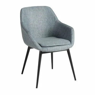 Chairs - Greyish blue marbled fabric chair - ANGEL CERDÁ