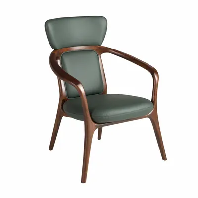Fauteuils - Fauteuil en similicuir vert foncé - ANGEL CERDÁ