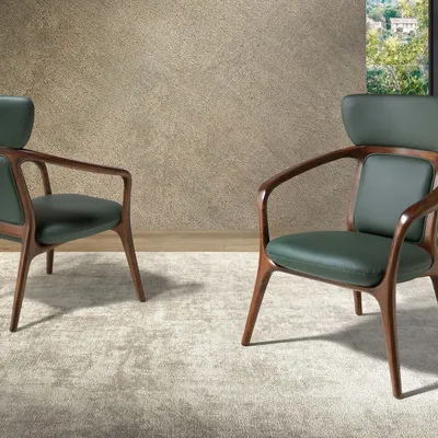 Fauteuils - Fauteuil en similicuir vert foncé - ANGEL CERDÁ