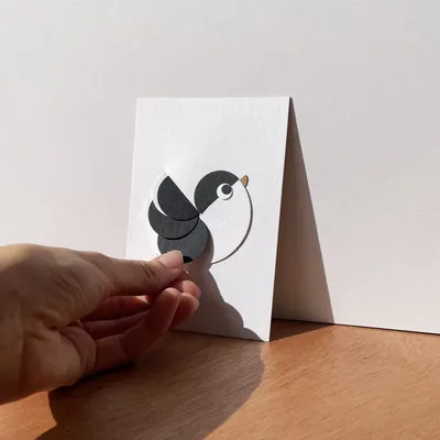 Carterie - OISEAU Carte à effeuiller - OISO