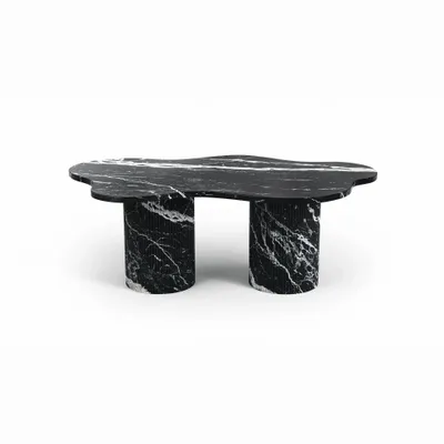 Lawn tables - Nunoca - Coffee Tables - Nero Maquina Marble - 130X80X40 cm - STONE VALLEY