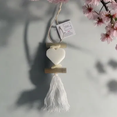 Savons - Tresse 1 Savon Cœur Parfumé Bergamote - FABRIQUE LOMAELLE