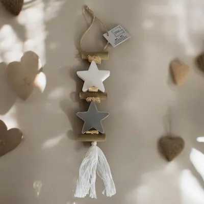 Savons - Tresse 1 Savon Etoile Blanche et 1 Savon Etoile Grise - FABRIQUE LOMAELLE