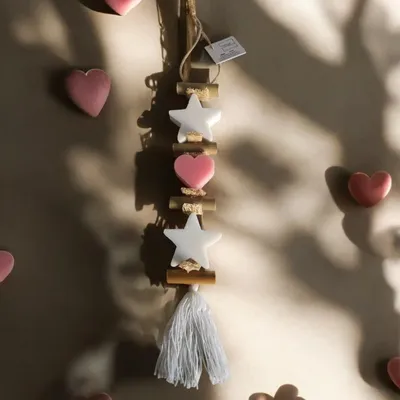 Savons - tresse 1 Savon Etoile Bergamote et 1 Savon Cœur Rose 1 Savon Etoile Bergamote - FABRIQUE LOMAELLE