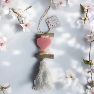 Savons - Tresse 1 Savon Cœur Rose - FABRIQUE LOMAELLE