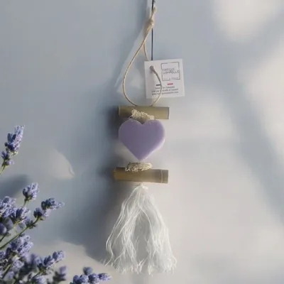 Savons - Tresse 1 Savon Cœur Parfum Lavande - FABRIQUE LOMAELLE