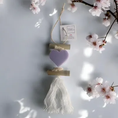 Savons - Tresse 1 Savon Cœur Parfum Lavande - FABRIQUE LOMAELLE