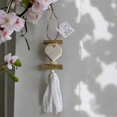 Savons - Tresse 1 Savon Cœur Parfum Lavande Fleur Blanche - FABRIQUE LOMAELLE