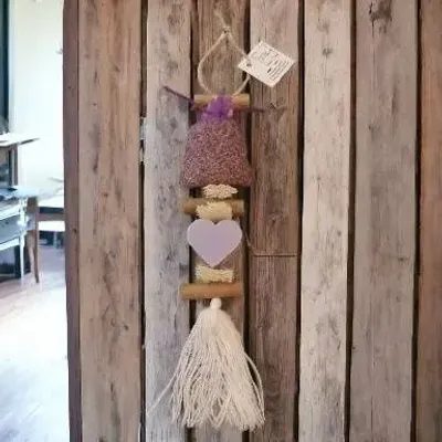 Soaps - Braided Lavender Heart Soap with a Lavandin Sachet - FABRIQUE LOMAELLE