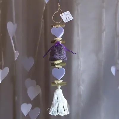 Savons - Tresse 1 cœur lavande 1 sachet de lavandin 1 cœur lavande - FABRIQUE LOMAELLE