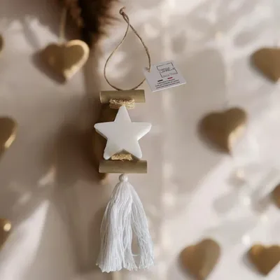 Savons - Tresse 1 savon étoile blanche Bergamote - FABRIQUE LOMAELLE