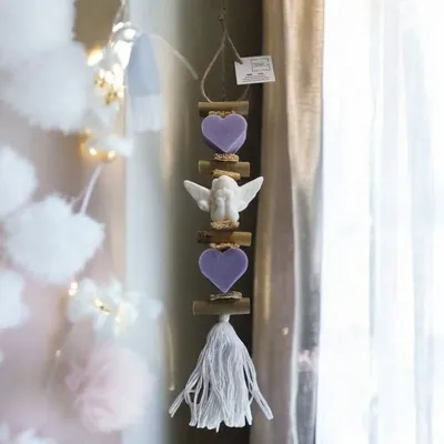 Savons - tresse 1 Savon Cœur Lavande et 1 Savon Ange Bergamote 1 Savon Cœur Lavande - FABRIQUE LOMAELLE