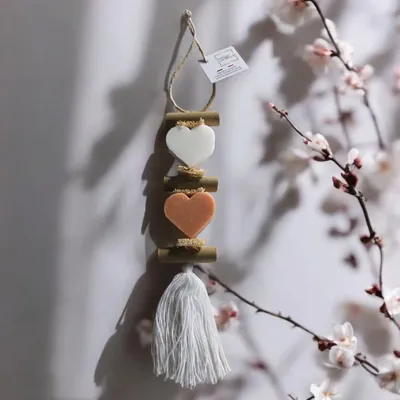 Savons - Tresse 1 Savon Cœur Blanc et 1 Savon Cœur Fleur D'oranger - FABRIQUE LOMAELLE