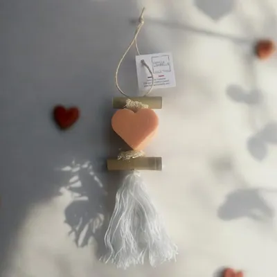 Savons - Tresse 1 Savon Cœur Parfum Fleur d'Oranger - FABRIQUE LOMAELLE