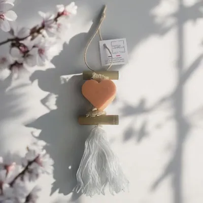 Savons - Tresse 1 Savon Cœur Parfum Fleur d'Oranger - FABRIQUE LOMAELLE