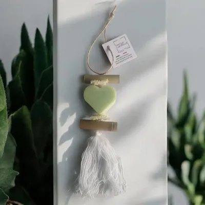 Savons - Tresse 1 Savon Cœur Verveine - FABRIQUE LOMAELLE