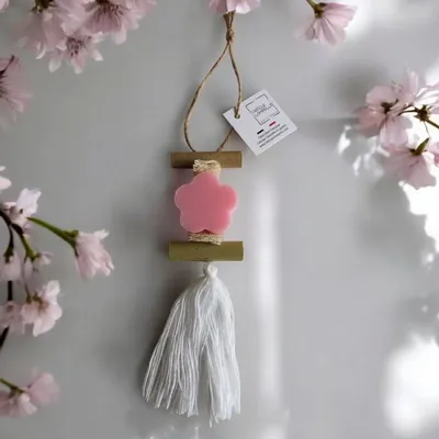 Savons - Tresse 1 Savon Fleur Rose - FABRIQUE LOMAELLE