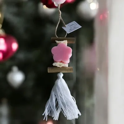 Savons - Tresse 1 Savon Fleur Rose - FABRIQUE LOMAELLE