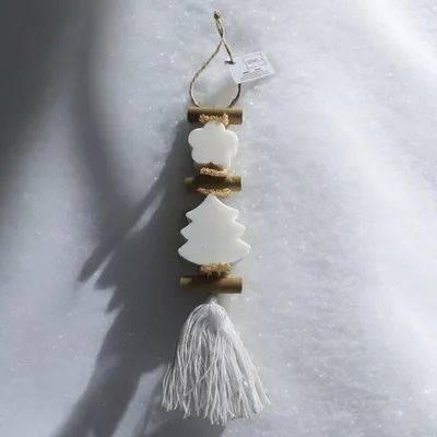 Savons - Tresse 1 Savon Fleur Blanche Bergamote et 1 Savon Sapin Blanc Bergamote - FABRIQUE LOMAELLE