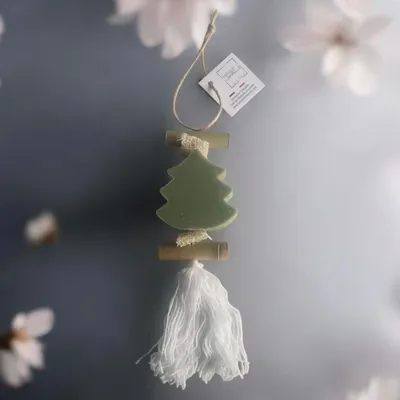 Savons - Tresse 1 Savon Sapin Vert Parfum Cèdre - FABRIQUE LOMAELLE