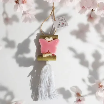 Soaps - Braid 1 Pink Butterfly Soap - FABRIQUE LOMAELLE