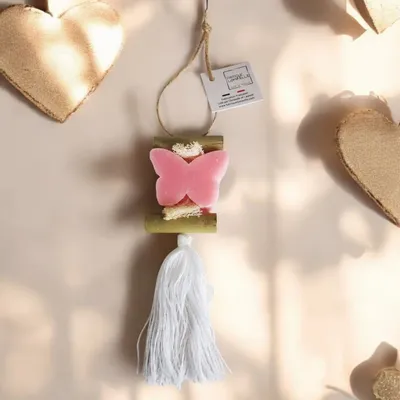 Soaps - Braid 1 Pink Butterfly Soap - FABRIQUE LOMAELLE