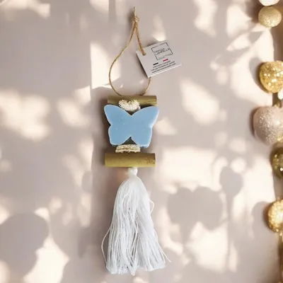 Savons - Tresse 1 Savon Papillon Bleu Ecume - FABRIQUE LOMAELLE