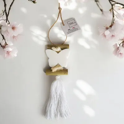 Savons - Tresse 1 Savon Papillon Blanc Bergamote - FABRIQUE LOMAELLE