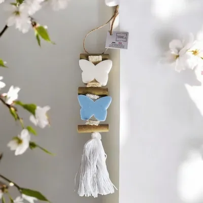 Savons - Tresse 1 Savon Papillon Bergamote et 1 Savon Papillon Bleu Ecume - FABRIQUE LOMAELLE