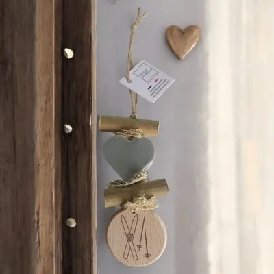 Soaps - 1-Core Opium Braid with Wooden Round "Ski" - FABRIQUE LOMAELLE