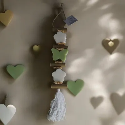 Savons - tresse 1 Savon Fleur Bergamote 1 Savon Papillon Verveine1 Savon Fleur Bergamote - FABRIQUE LOMAELLE