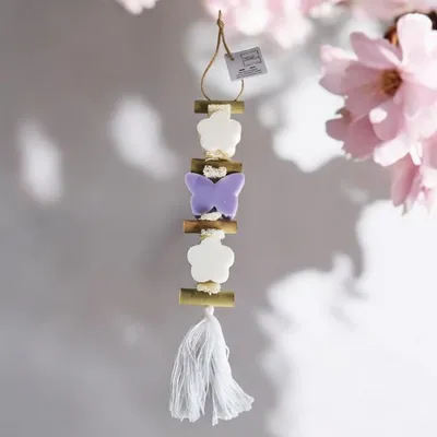 Savons - tresse 1 Savon Fleur Bergamote 1 Savon Papillon Lavande 1 Savon Fleur Bergamote - FABRIQUE LOMAELLE