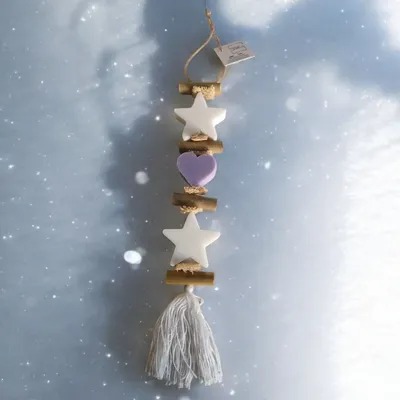 Savons - tresse 1 Savon Etoile Bergamote et 1 Savon Cœur Lavande 1 Savon Etoile Bergamote - FABRIQUE LOMAELLE