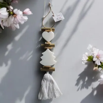 Savons - Tresse 1 Savon Cœur Blanc Bergamote et 1 Savon Sapin Blanc Bergamote - FABRIQUE LOMAELLE