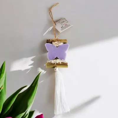 Savons - Tresse 1 Savon Papillon Lavande - FABRIQUE LOMAELLE