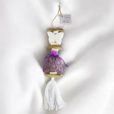 Savons - Tresse 1 Savon Papillon Bergamote avec un sachet de lavandin - FABRIQUE LOMAELLE