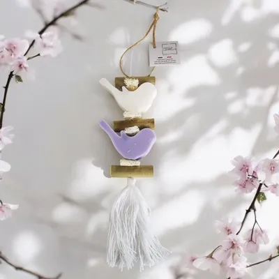 Savons - Tresse 1 Savon Oiseau Blanc Bergamote et un Savon Oiseau Lavande - FABRIQUE LOMAELLE