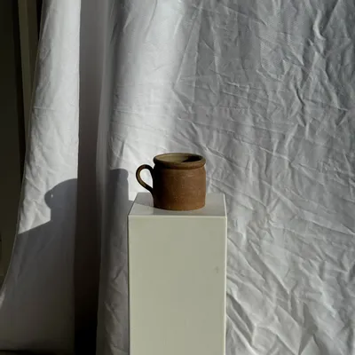 Boîtes de conservation - Pot à rillettes en grès ocre Saint Amand H13 (2) - OFFICE OBJETS