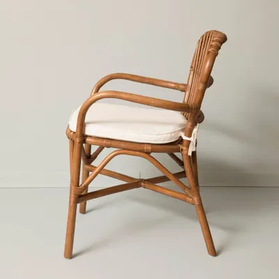 Armchairs - PHILIPPE RATTAN DINING ARMCHAIR BROWN - MAHE HOMEWARE