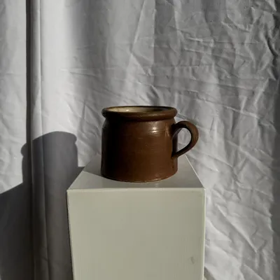 Food storage - Large Saint Amand stoneware rillette pot H14 (3) - OFFICE OBJETS