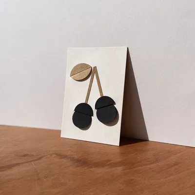 Carterie - CERISE Carte à effeuiller - OISO