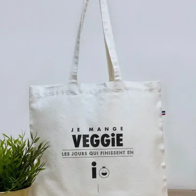 Sacs et cabas - Tote bag en coton Made in France à personnaliser - Jacky - MEME BERNADETTE (FEEL-INDE)