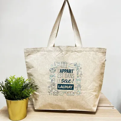 Sacs et cabas - Grand cabas en chanvre Made in France - Valérie XL - MEME BERNADETTE (FEEL-INDE)