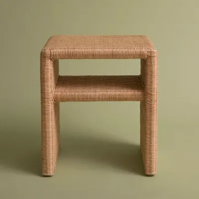 Tables de nuit - TABLE DE CHEVET EN ROTIN GEORGIA NATURAL - MAHE HOMEWARE