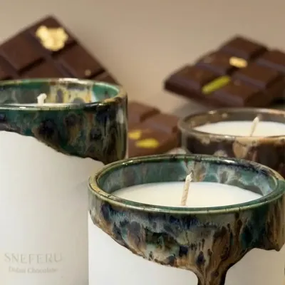 Bougies - Bougie Parfumée Dubai Chocolate 200 g - SNEFERU